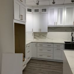 White kitchen cabinets