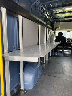 Aluminum Folding Shelves for RAM ProMaster Cargo Vans