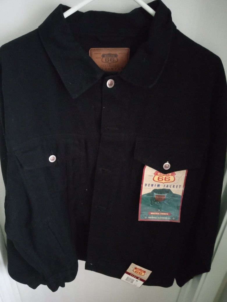 Vintage Route 66 Denim Jacket Black for Sale in Orlando, FL - OfferUp