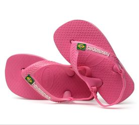 Pink baby Havaiana flip flops Size 9-12months