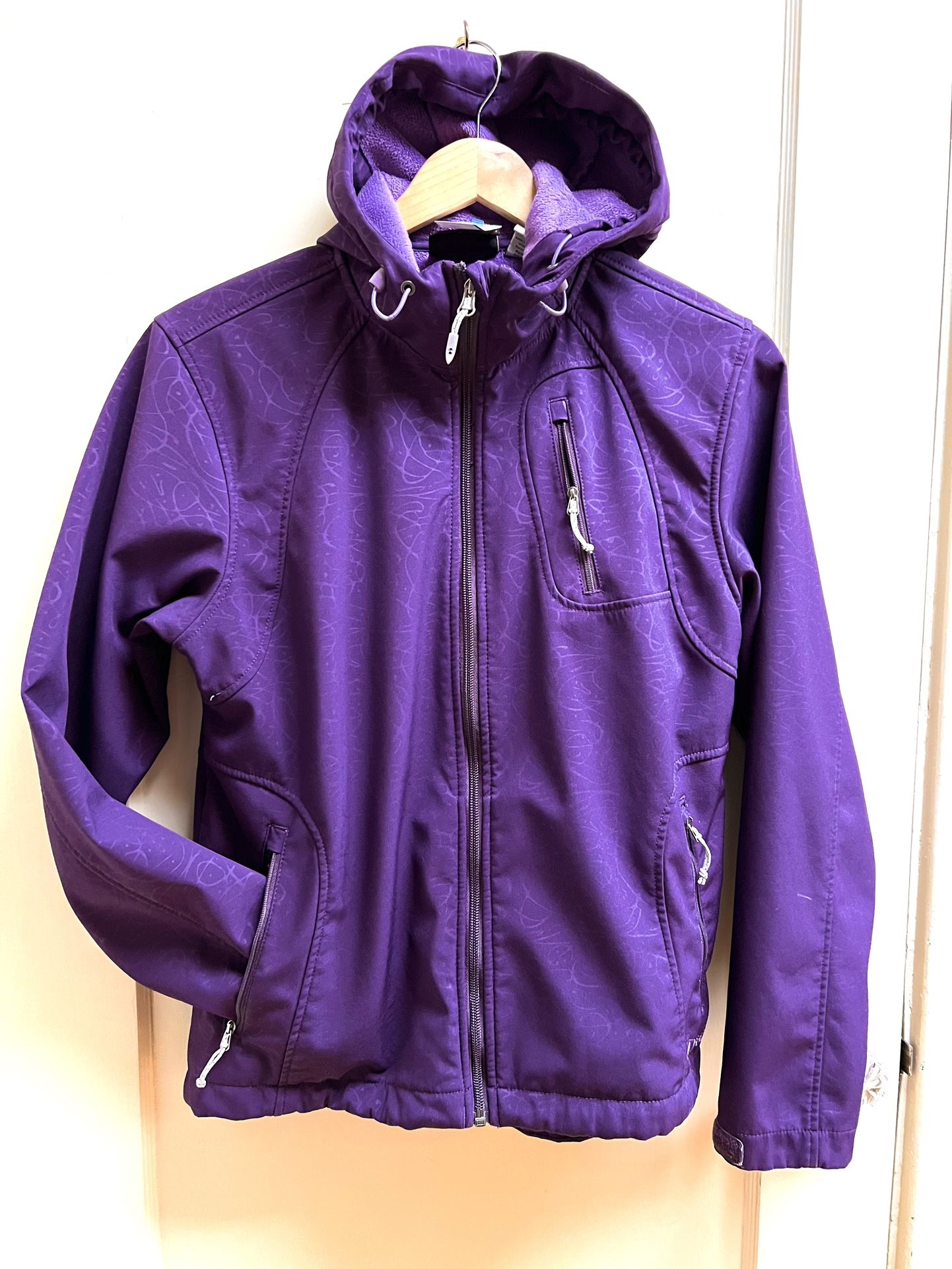 Double Diamond Wm M Ski Snowshoe Snowboard Soft Shell Jacket Purple