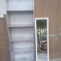 Shelf And Small Mirror Good Condition 