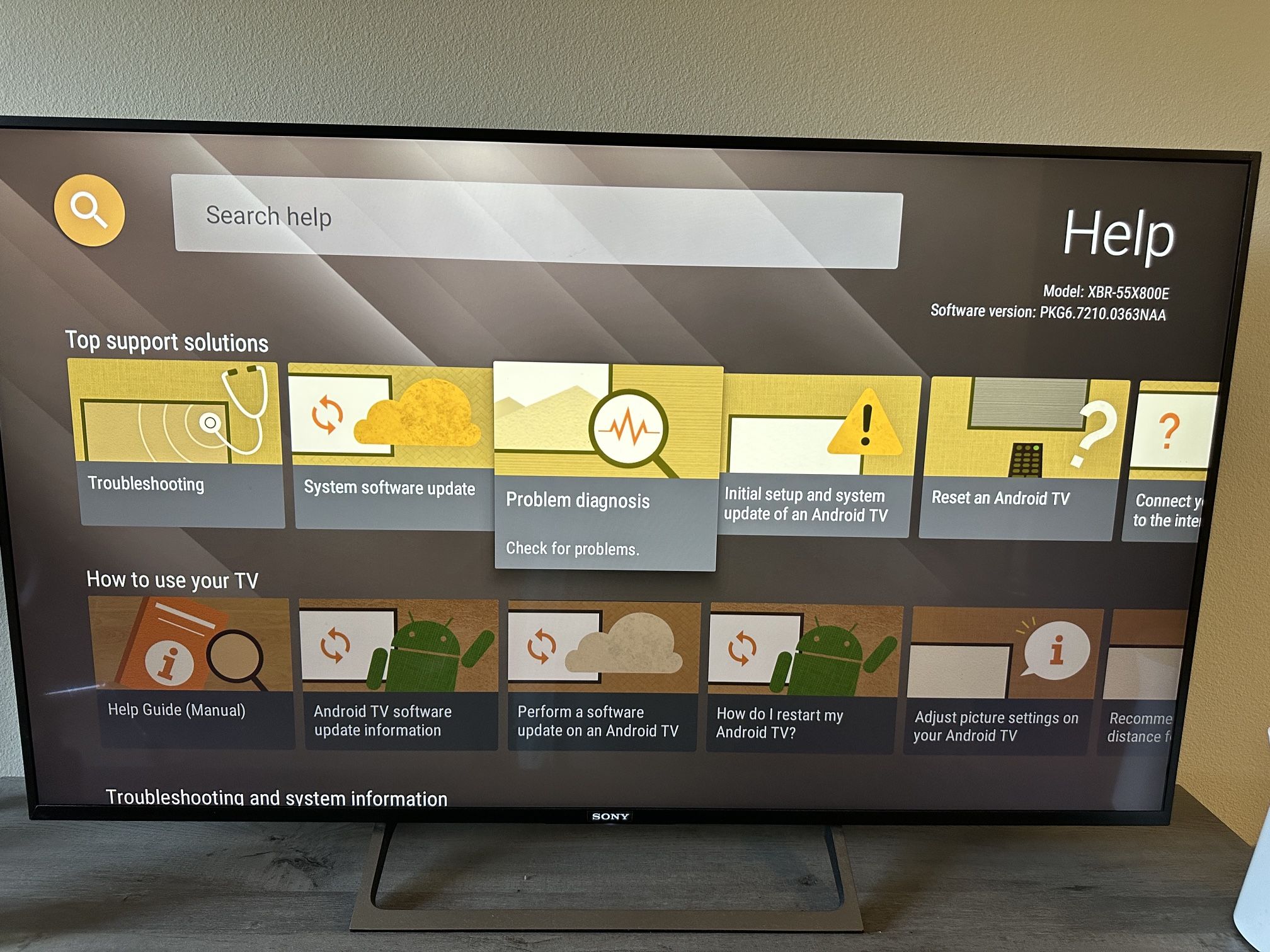 Sony Ultra HD Smart 4K 55inch