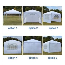 10x10 FT  Gazebo Canopy Party Tent,  Waterproof , Outdoor Patio Party Tent Wedding Tents with Removable Sidewalls for Backy