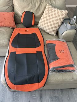 Universal Orange and Black Car seat covers