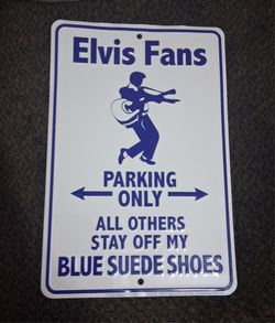 Elvis Presley Metal Sign