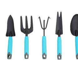 Plant Care l Gardening Tools Set - 7 Piece Stainless Steel Heavy Duty Gardening Kit with Hand Trowel, Weeder, Cultivator, Weed fork, Transplanter,Scoo