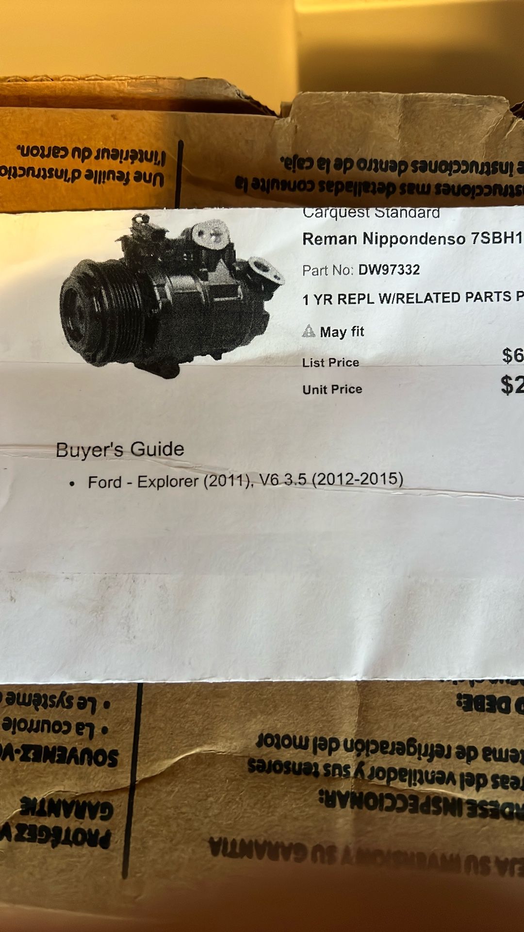 Compressor With Clutch Ford Explorer