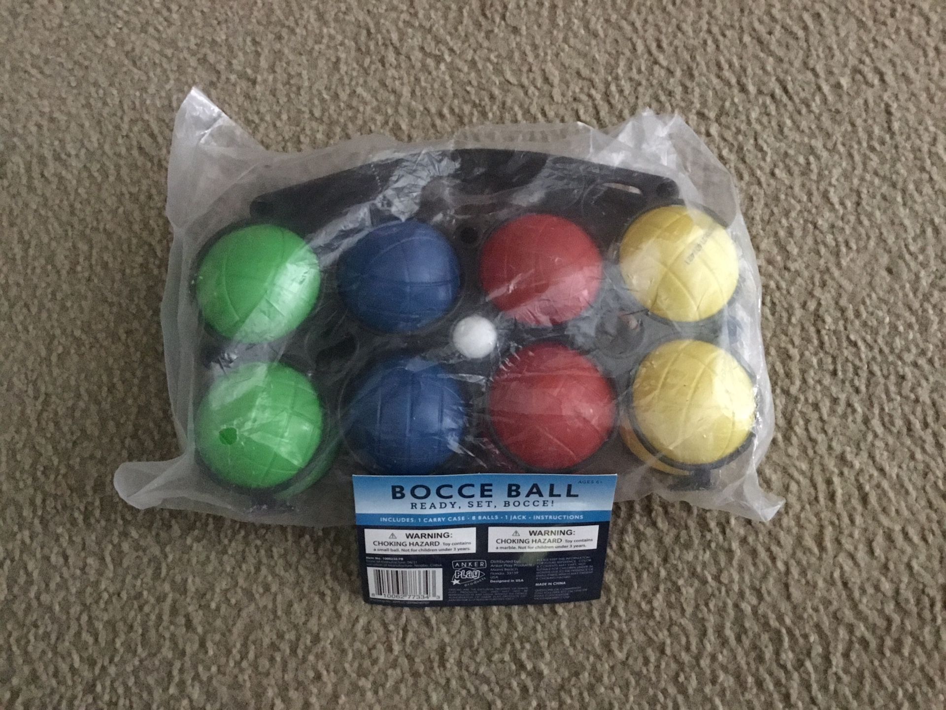 Bocce Ball Game. Never Out Of Package. Great For Beach. $10