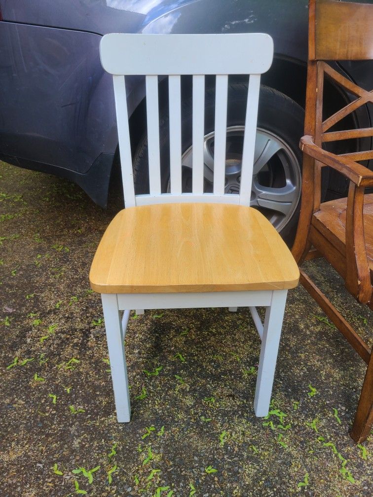 2 Free Wooden Chairs One Is Ethan Allen