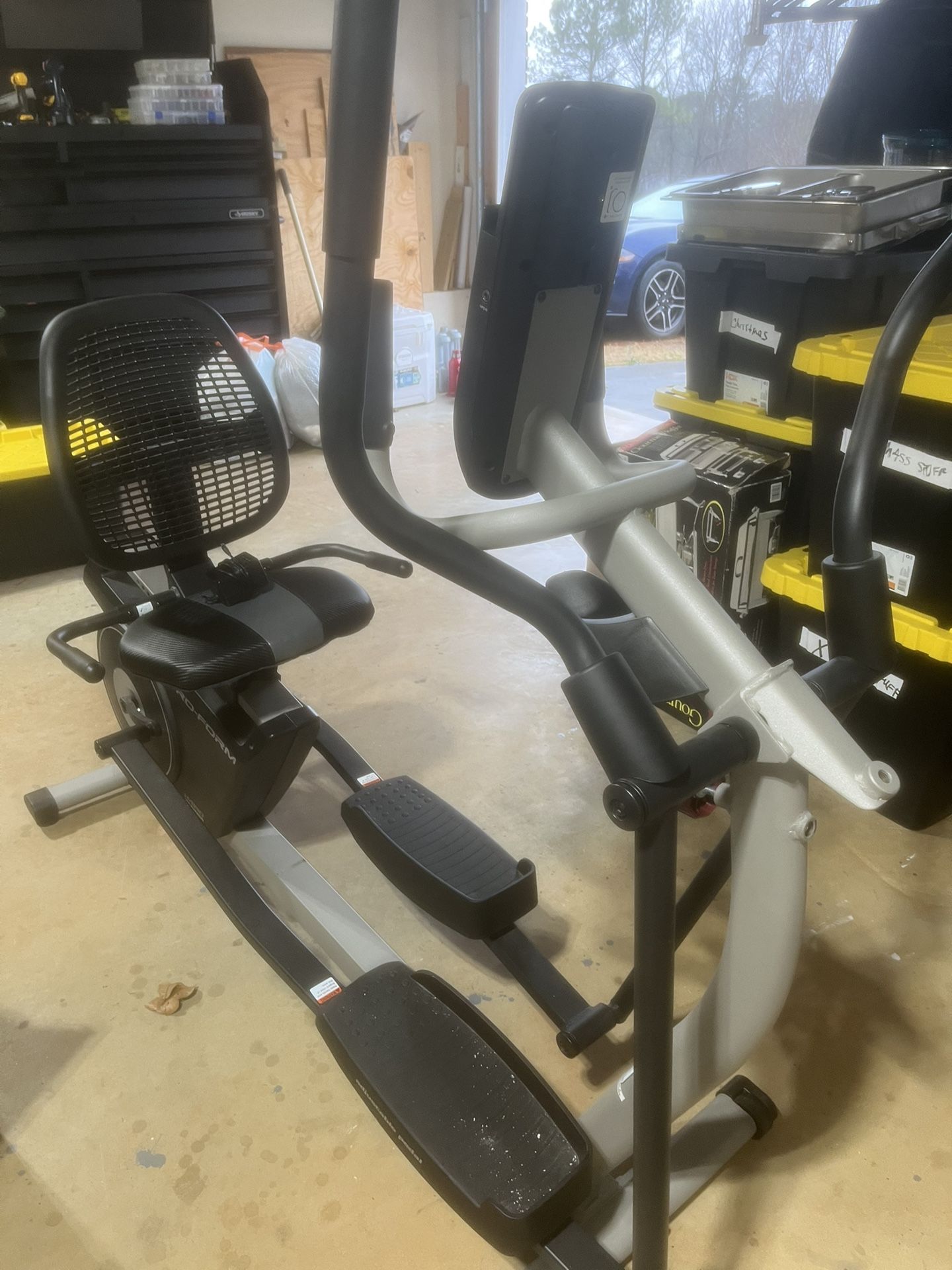 Pro Form Elliptical and Bike Combo Exercise Machine