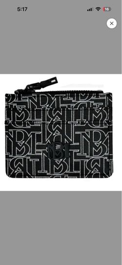 Badgley Mischka black printed small wallet