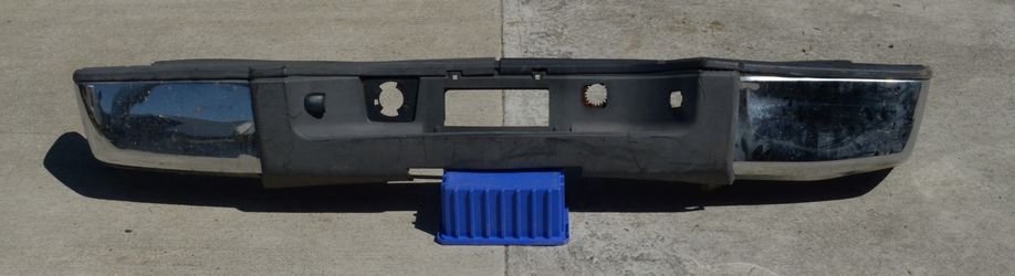 USED REF#M078 || 2007-2013 CHEVROLET SILVERADO 1500 || REAR METAL BUMPER