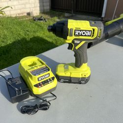 RYOBI ONE+ 18V Cordless 1/4 in. Impact Driver Kit 