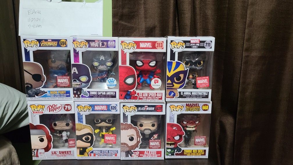 Funko Pops, Mainly Marvel