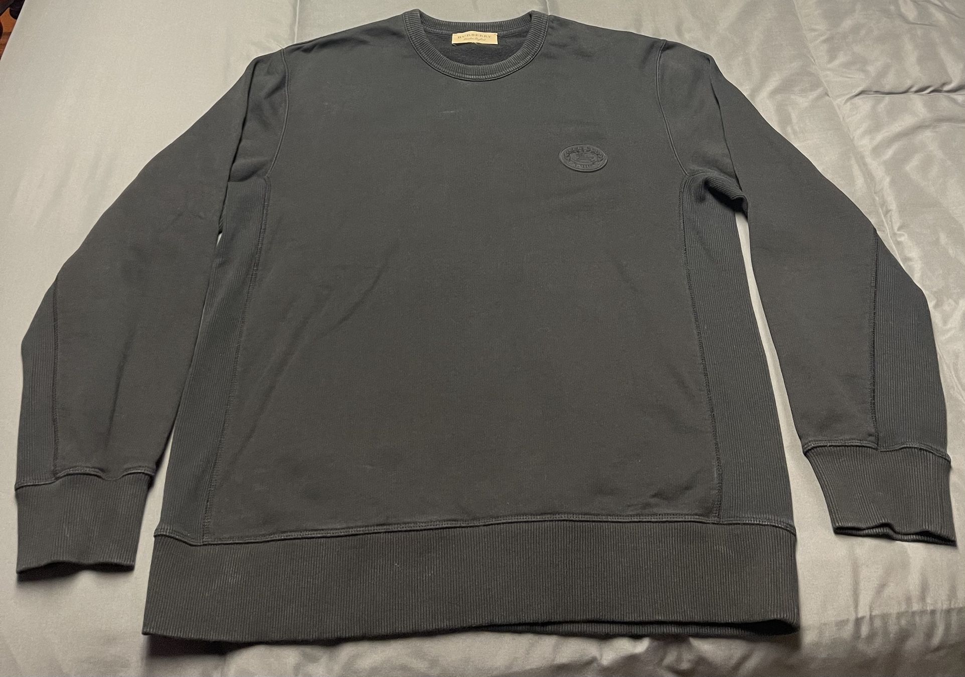 Men’s Burberry Jumper Black Pullover Sweater - Size Large