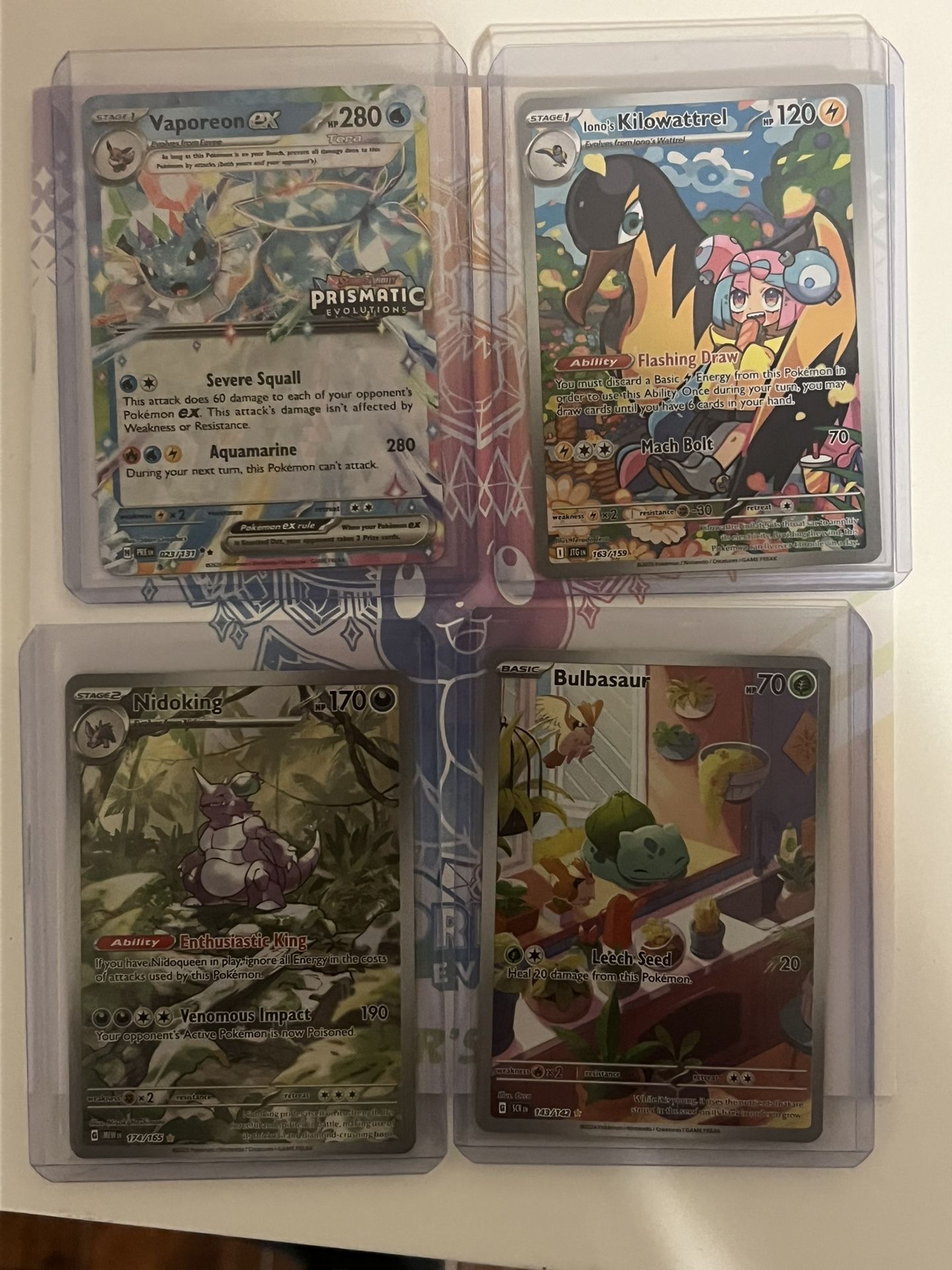 4 full art pokemon cards
