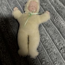 Porcelain Bye Low Bunny Asleep Doll Artist Boots Tyner
