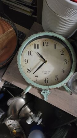 Small blue clock