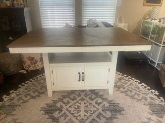 Counter Height Dining Table with Storage