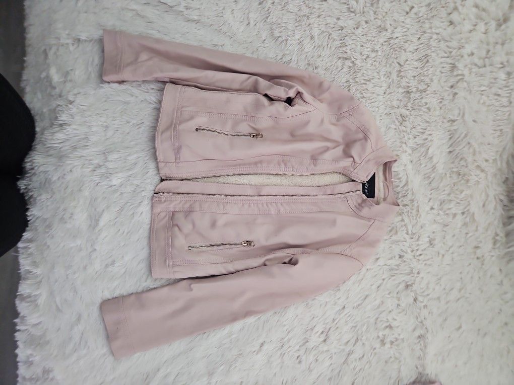 Girls Faux Leather Jacket