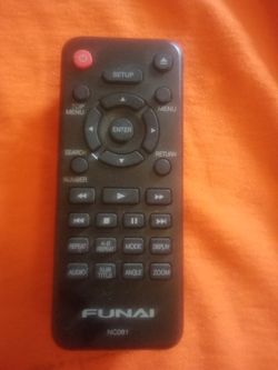 FUNAI NC 051 DVD PLAYER REMOTE CONTROL FOR DP100FX5