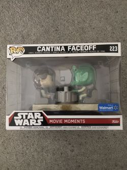 Funko pop Star Wars movie moments cantina face off