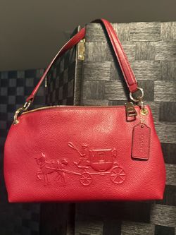 Red coach should bag with matching wristlet