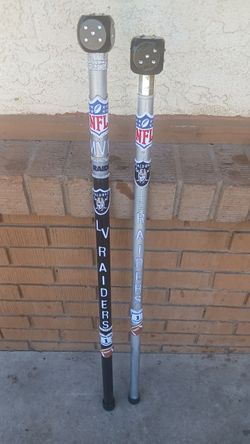 Hand crafted raiders canes