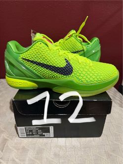 MENS SIZE 12 NIKE KOBE 6 PROTRO GRINCH