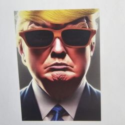 Cartoon Trump Vinyl Decal Mural, Print, Poster Or Static Cling