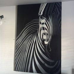 X Large zebra wall art