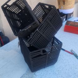 polyester basket set of 3