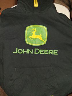 John Deere Black Pullover Hoodie