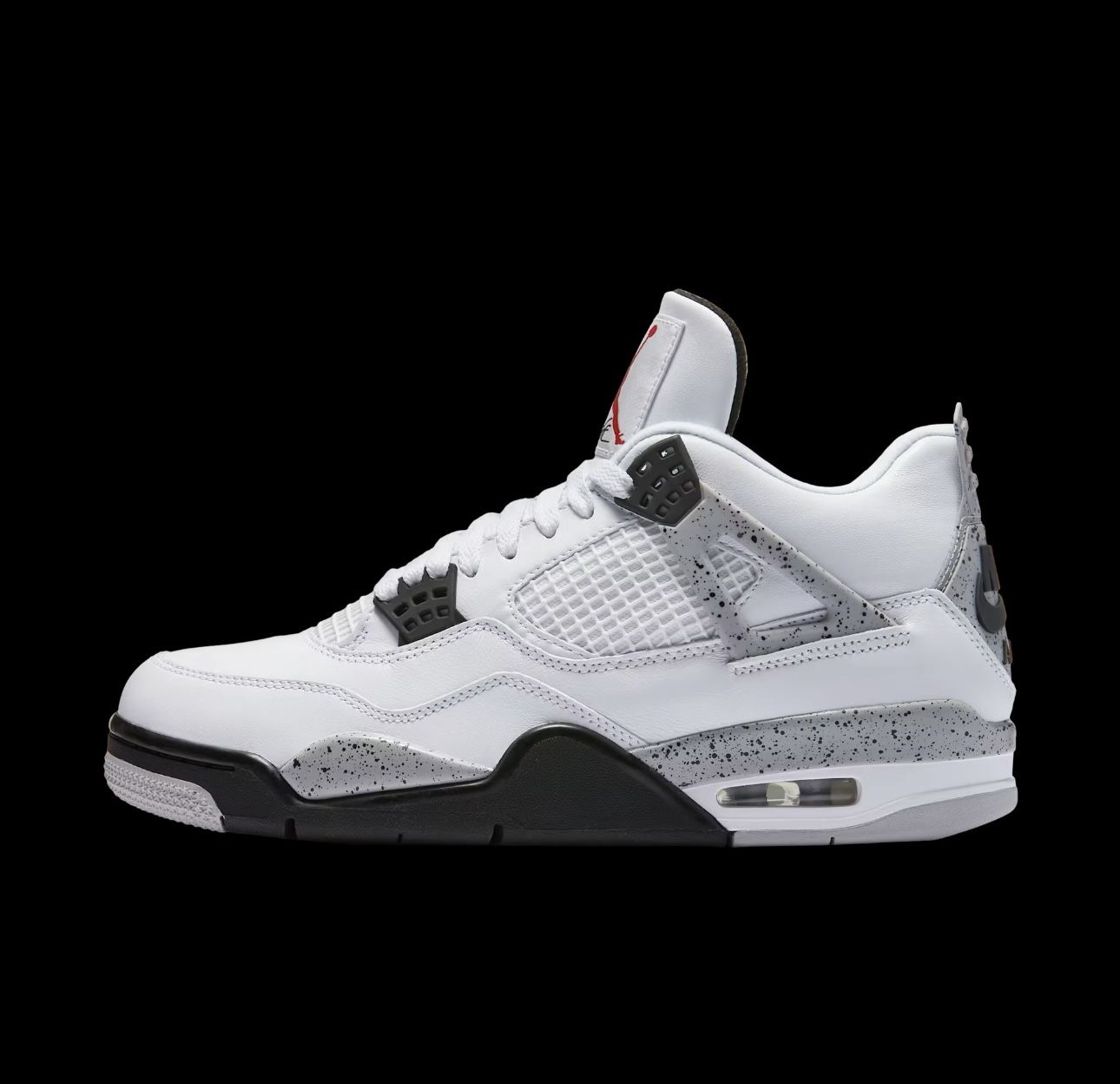 Air Jordan 4 Retro OG 'White Cement' 2025, Size 8.5, 9, 9.5