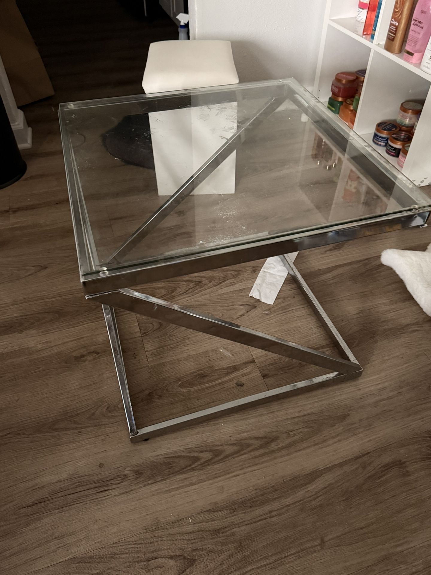 Glass Side Table