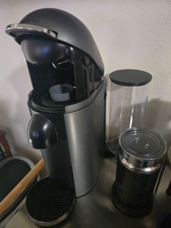 Nespresso VertuoPlus Deluxe Coffee & Espresso Maker (Titan) – Descaled & Drained