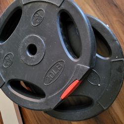 2- 25 Pound Weights Bumper Plates