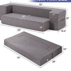 Convertible Sleeper Folding Sofa Bed