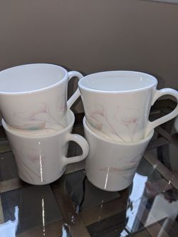 Corning microwavable cups (4)