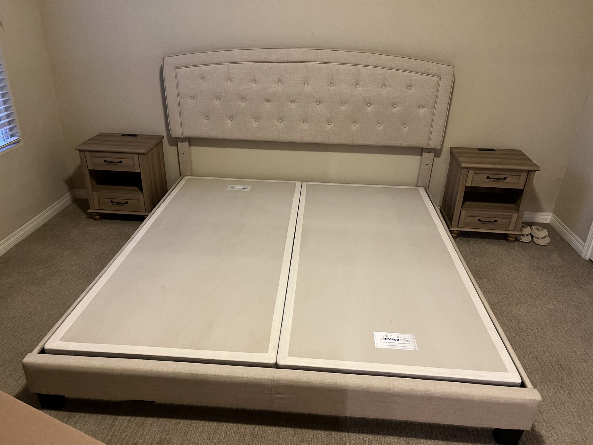 King Size Bed Frame And Head Board