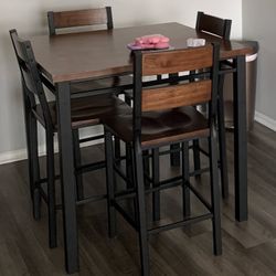 Dining Table Set Of 5 - Counter Height