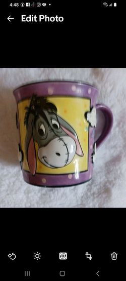 EUC Disney Eeyore 3D Rain And Clouds Coffee Cup Mugs 109