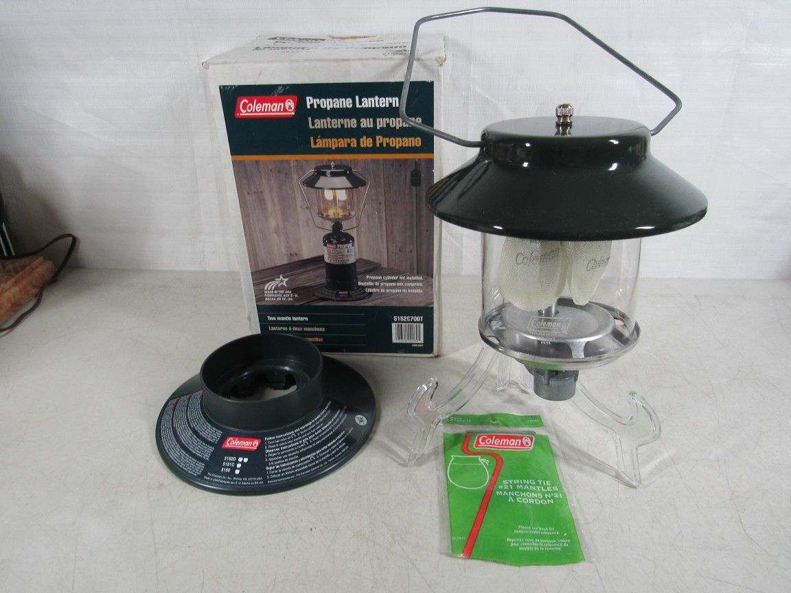 Coleman Vintage 2 Mantle Propane Lantern 5152C700T Made In USA