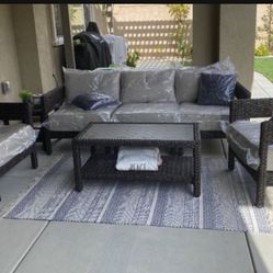 Patio Outdoor Furniture Set Sunbrella Fabric 