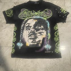 hellstar amen graphic tee shirt