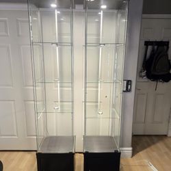 IKEA Detolf display cases (set of 2)