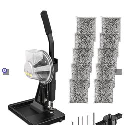 Semi-auto Grommet Tool Machine w/ 10000pc #2 Nickel Grommets