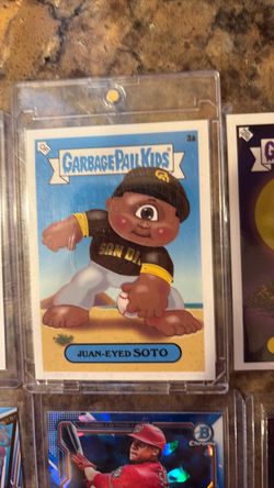 Garbage Pail Kid Cards 3a, 7a, 7b and 6 others for a lot of 9 Soto cards