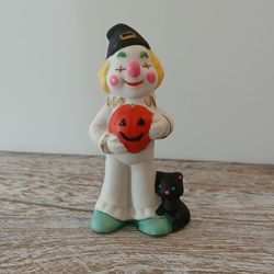 Vintage Halloween Clown Ceramic Figurine